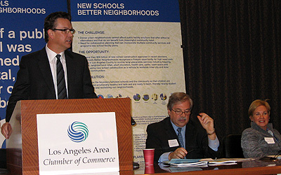 Gary Mangiofico, CEO, LA Universal Preschool; David Abel, Chairman, NSBN; Beth Lowe, Chairwoman, LA Universal Preschool (from left to right)